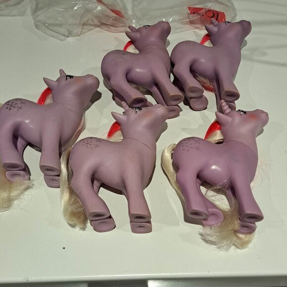 Lot of 5 vintage my little pony Powders MLP G1 toy horses - Picture 5 of 9